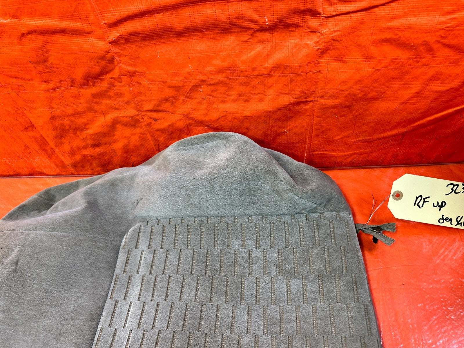 97 01 HONDA PRELUDE PASSENGER RIGHT FRONT UPPER SEAT SKIN WRAP  TAN OEM 3237