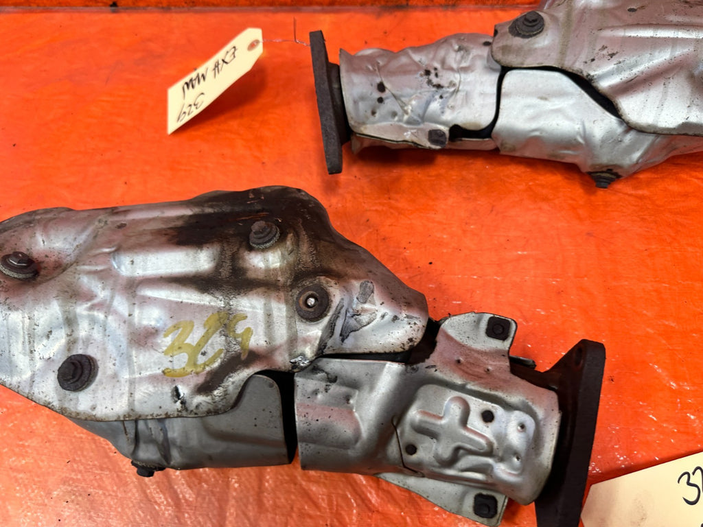 08 15 INFINITI G37 Q60 3.7L EXHAUST MANIFOLDS HEADERS LEFT RIGHT SET #3294