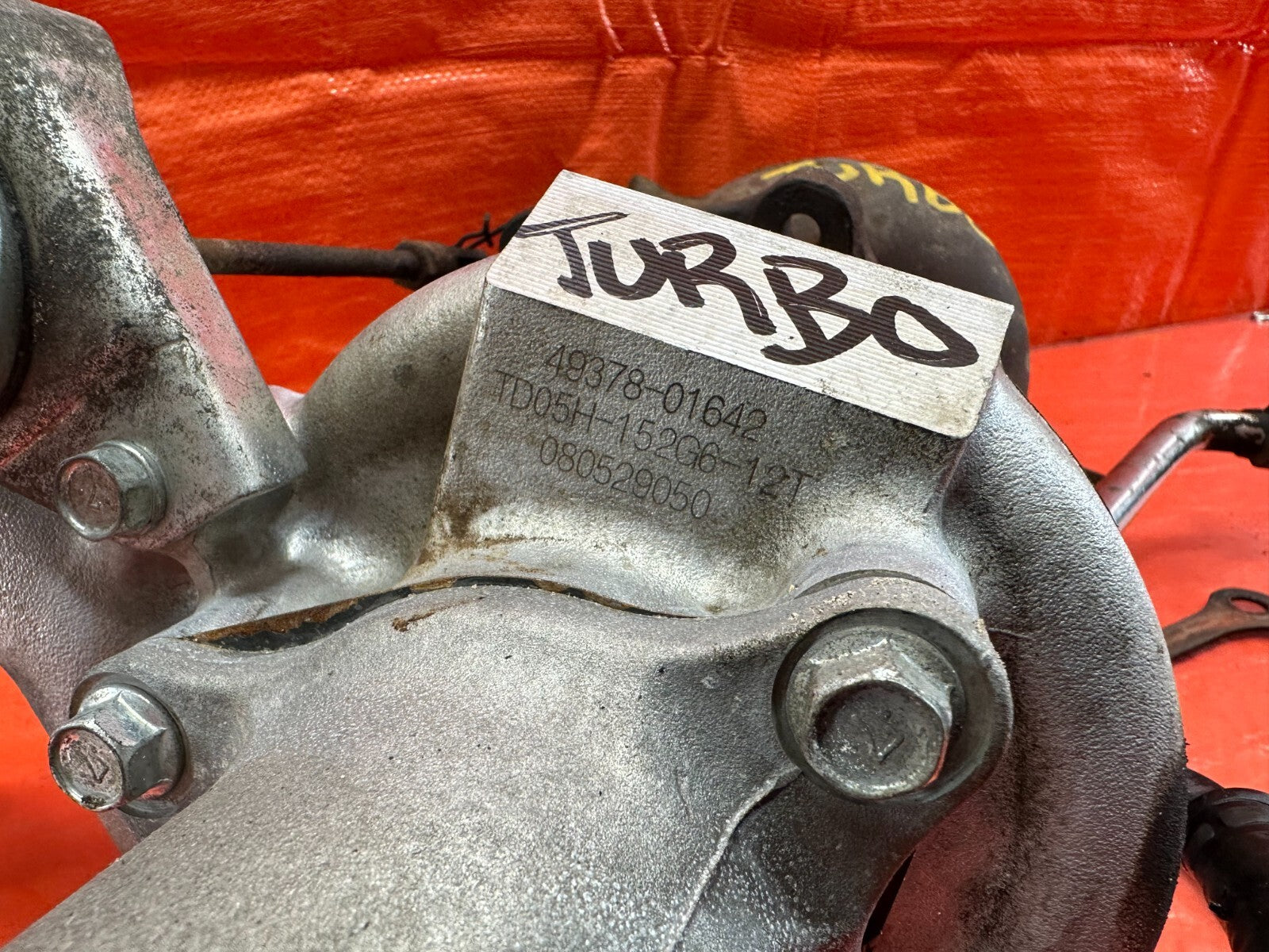 08 15 LANCER EVOLUTION X EVO 10   4B11T FACTORY TURBO CHARGER SET UP   OEM #2145