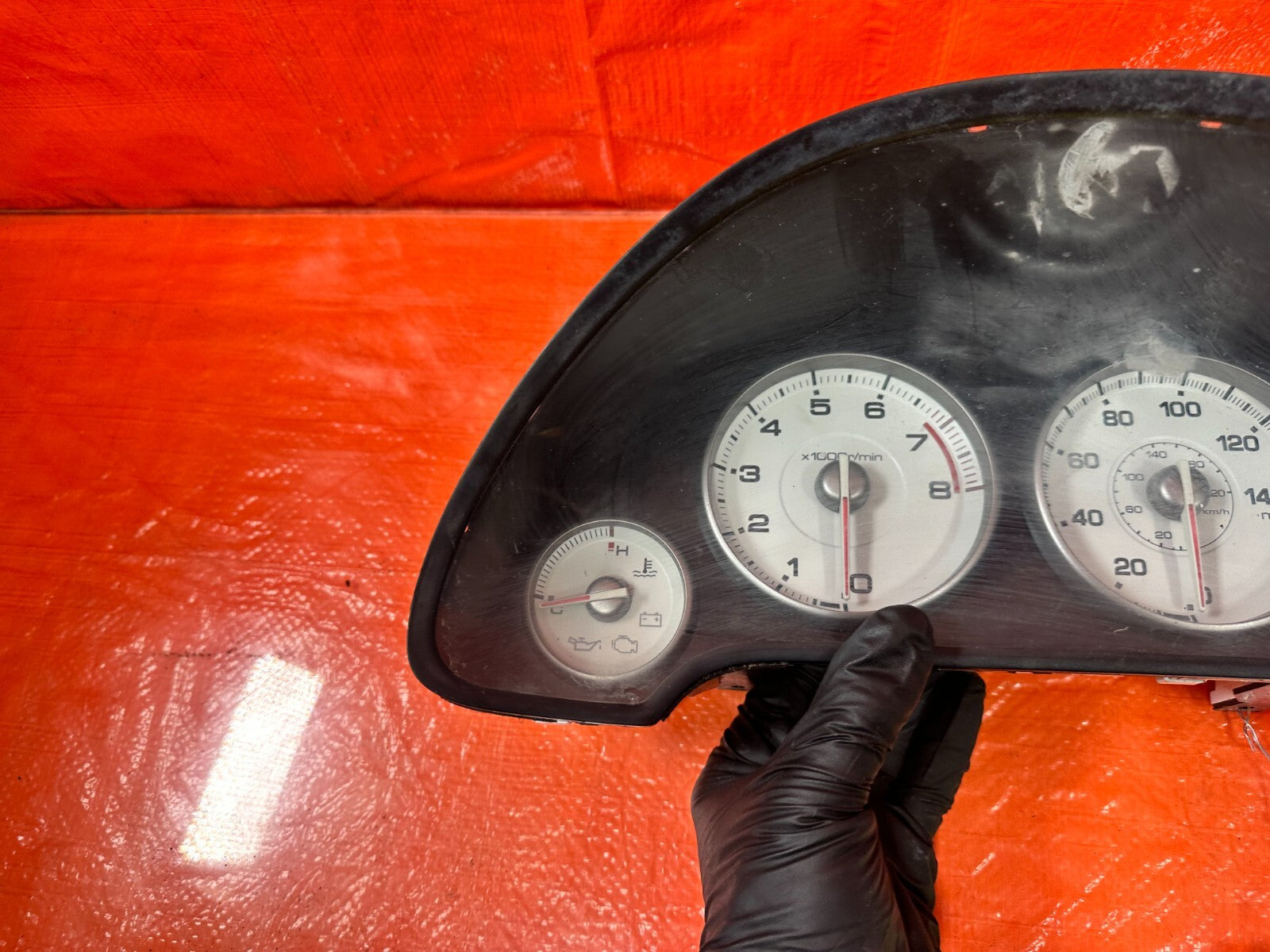 05 06 ACURA RSX BASE   MANUAL INSTRUMENT GAUGE CLUSTER SPEEDOMETER OEM #2804