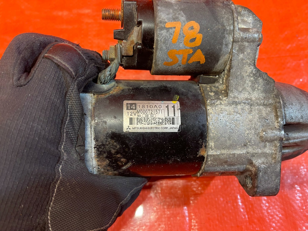 11 15 LANCER EVOLUTION EVO X 10   MANUAL TRANSMISSION STARTER MOTOR OEM #78   6