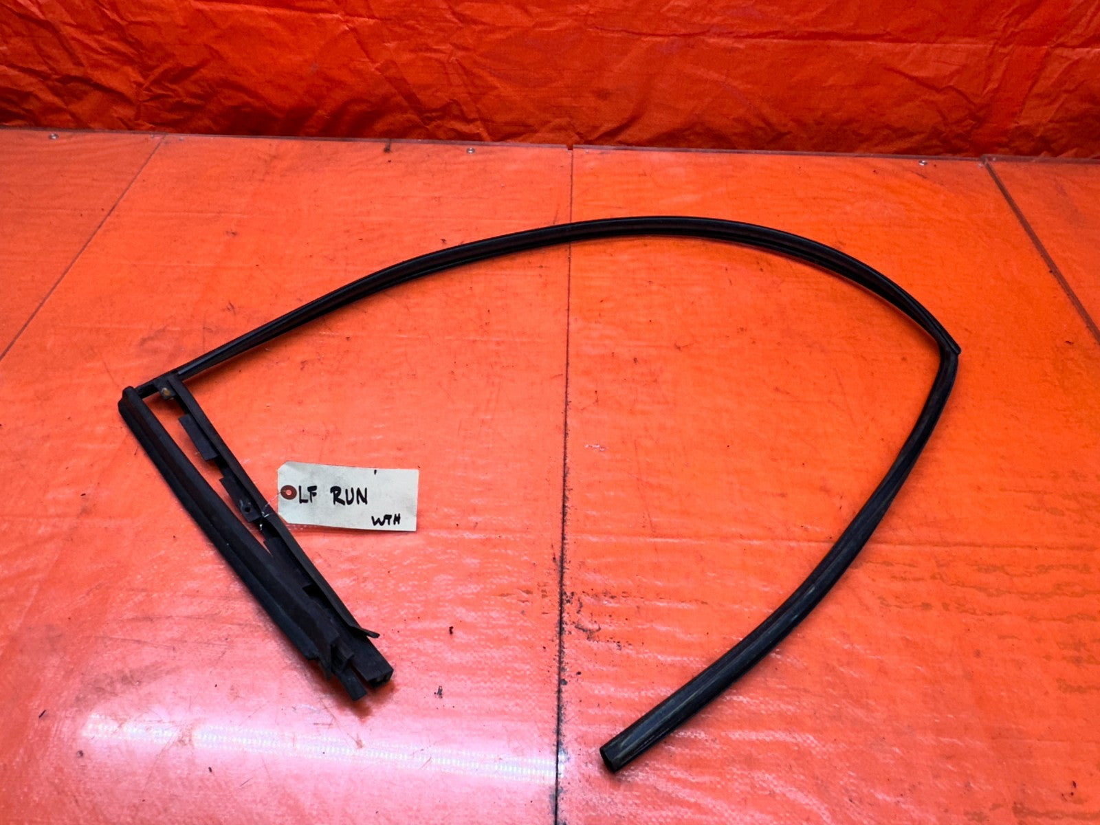 92 96 HONDA PRELUDE LEFT DRIVER WINDOW RUN CHANNEL OEM #3320