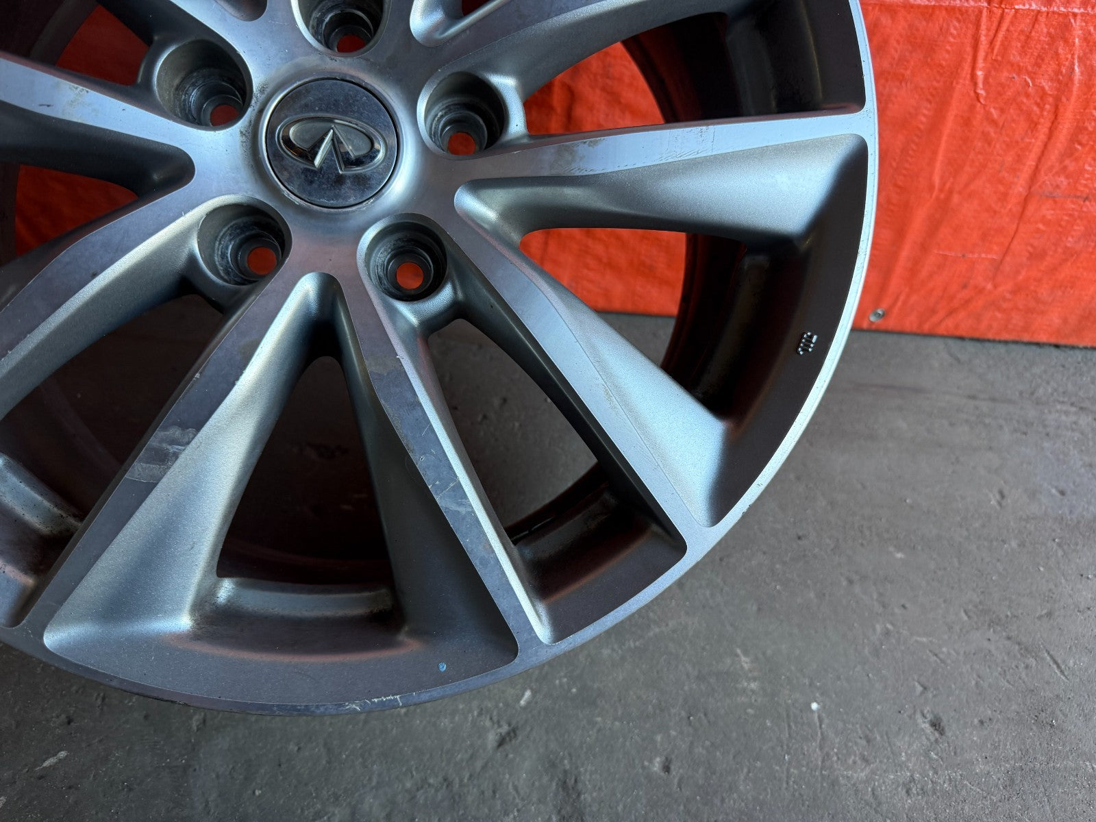14 24 INFINITI Q50   10 SPOKE WHEEL RIM   17x7.5   +45   OEM FACTORY   #316 21