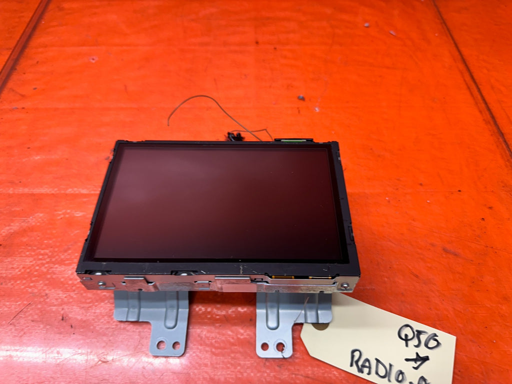 14-19 INFINITI Q50 4D LOWER RADIO INFO DISPLAY SCREEN UNIT 28387 4HB7E OEM #Q507