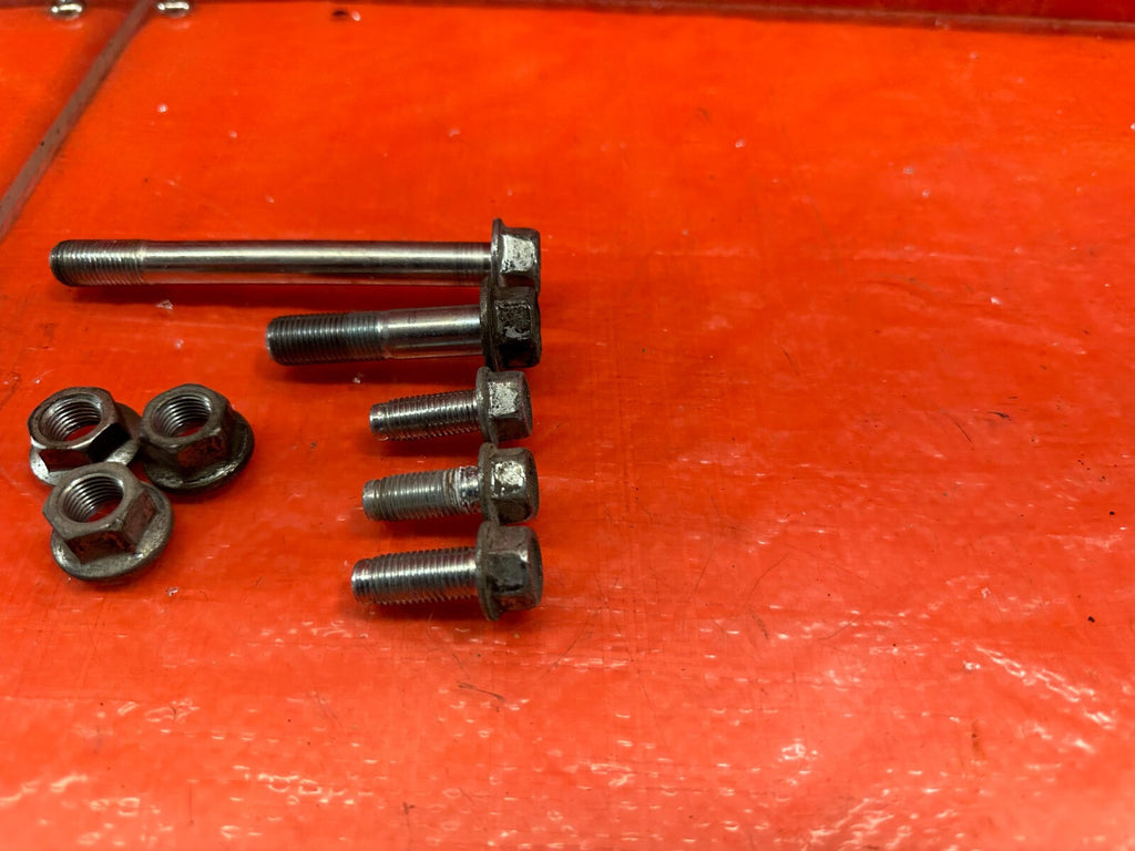 09 12 LANCER EVOLUTION X EVO 10 4B11T ENGINE POST MOUNT BOLTS HARDWARE OEM #2064