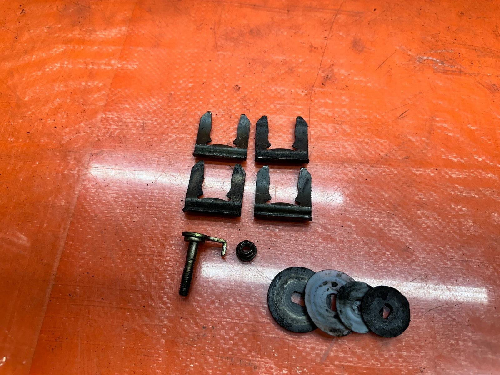 92 96 HONDA PRELUDE MT SHIFTER CABLE HARDWARE CLIPS PINS OEM #3324