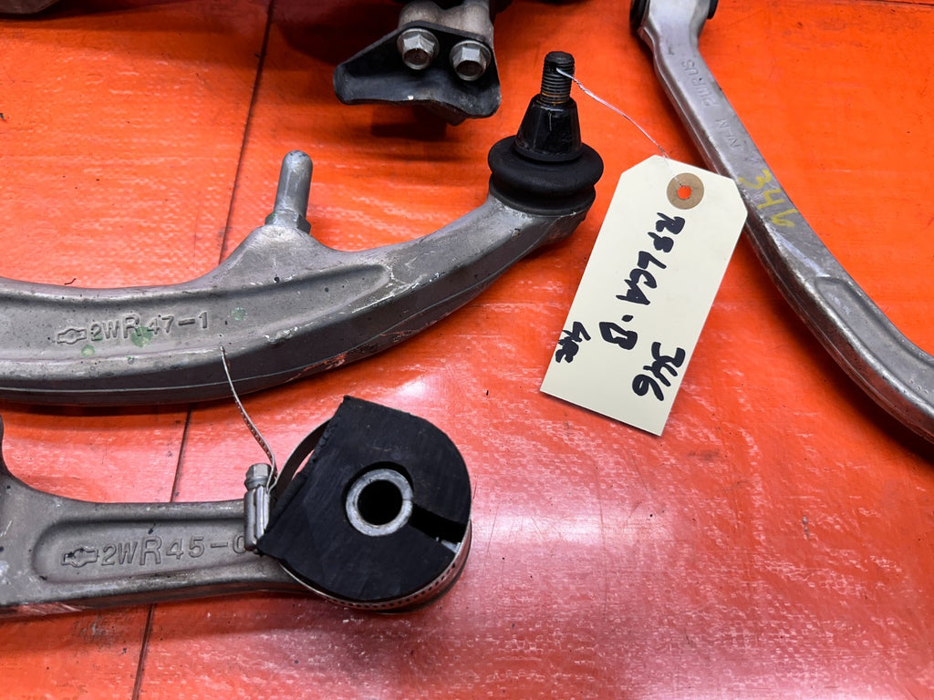 03-08 NISSAN 350Z RIGHT FRONT SPINDLE KNUCKLE HUB CONTROL ARMS OEM #3466