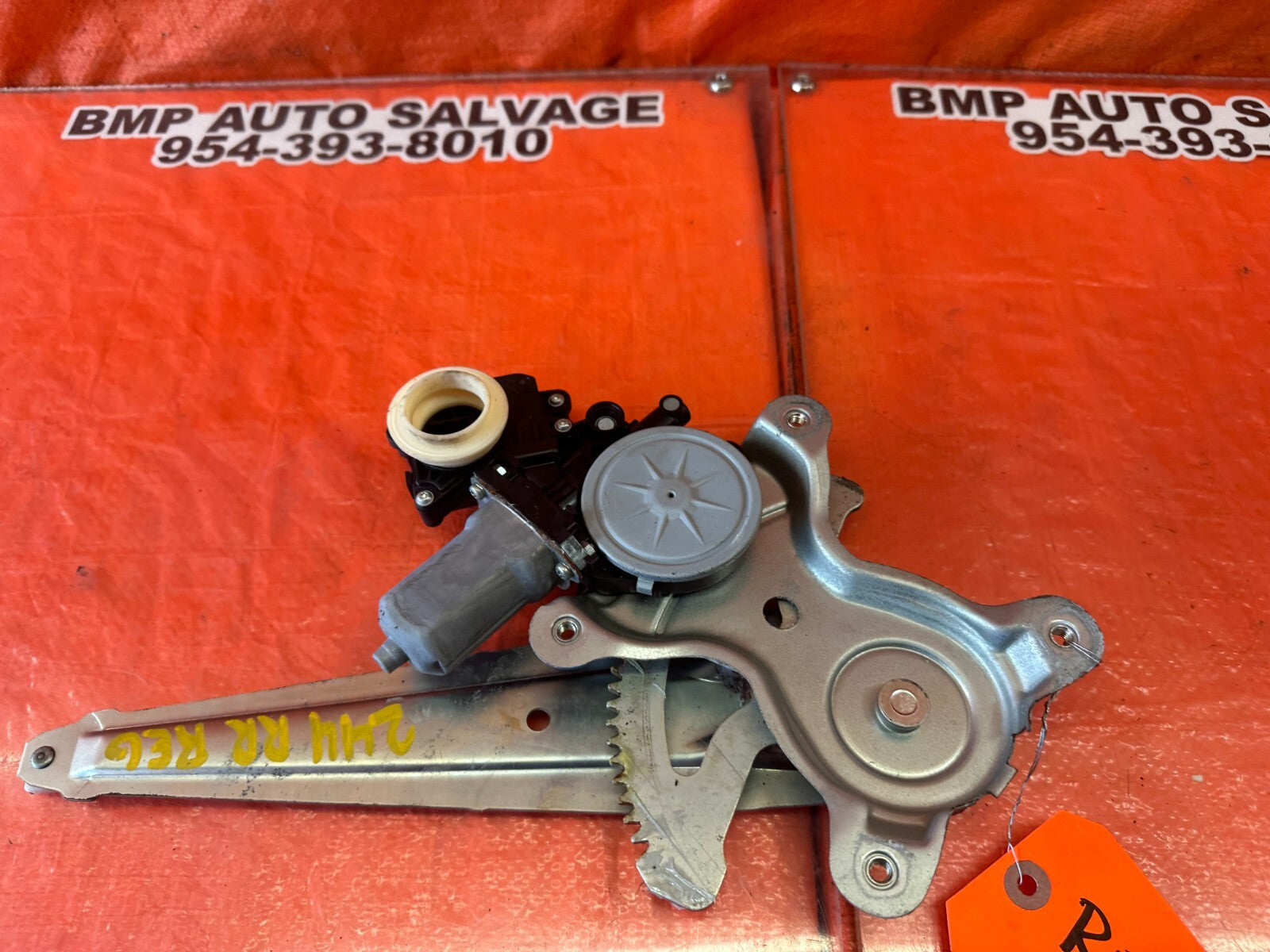 07 12 LEXUS ES350   PASSENGER RIGHT REAR WINDOW REGULATOR W/ MOTOR   OEM #2446