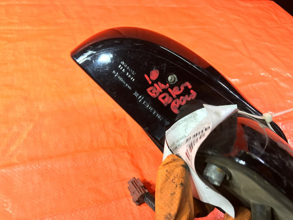 OEM 2010 2011 2012 NISSAN VERSA PASSENGER RIGHT SIDE VIEW MIRROR   BLACK   6