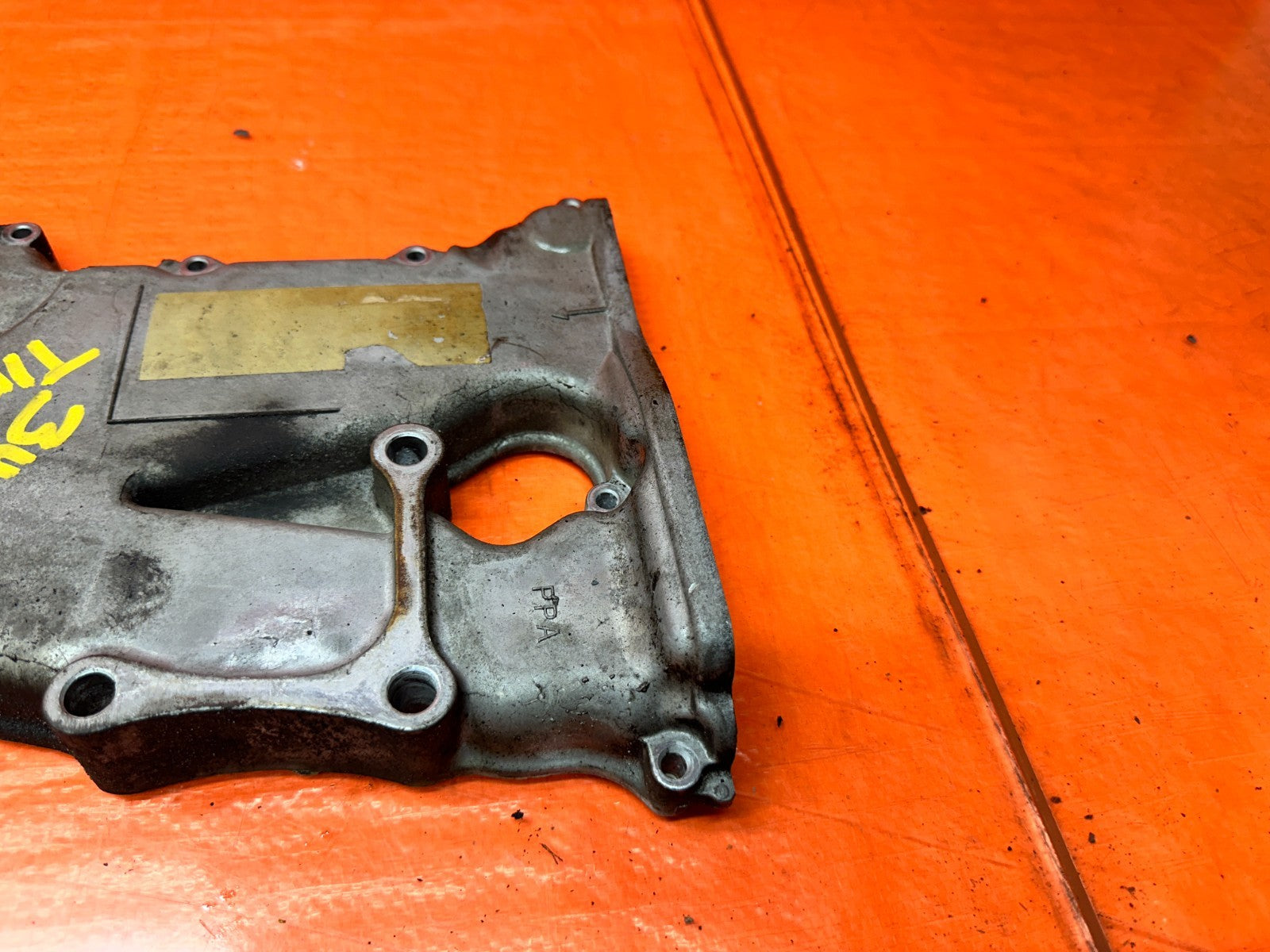 04-05 ACURA TSX 4D 2.4L K24A2 ENGINE TIMING CHAIN COVER ALUMINUM OEM #3424
