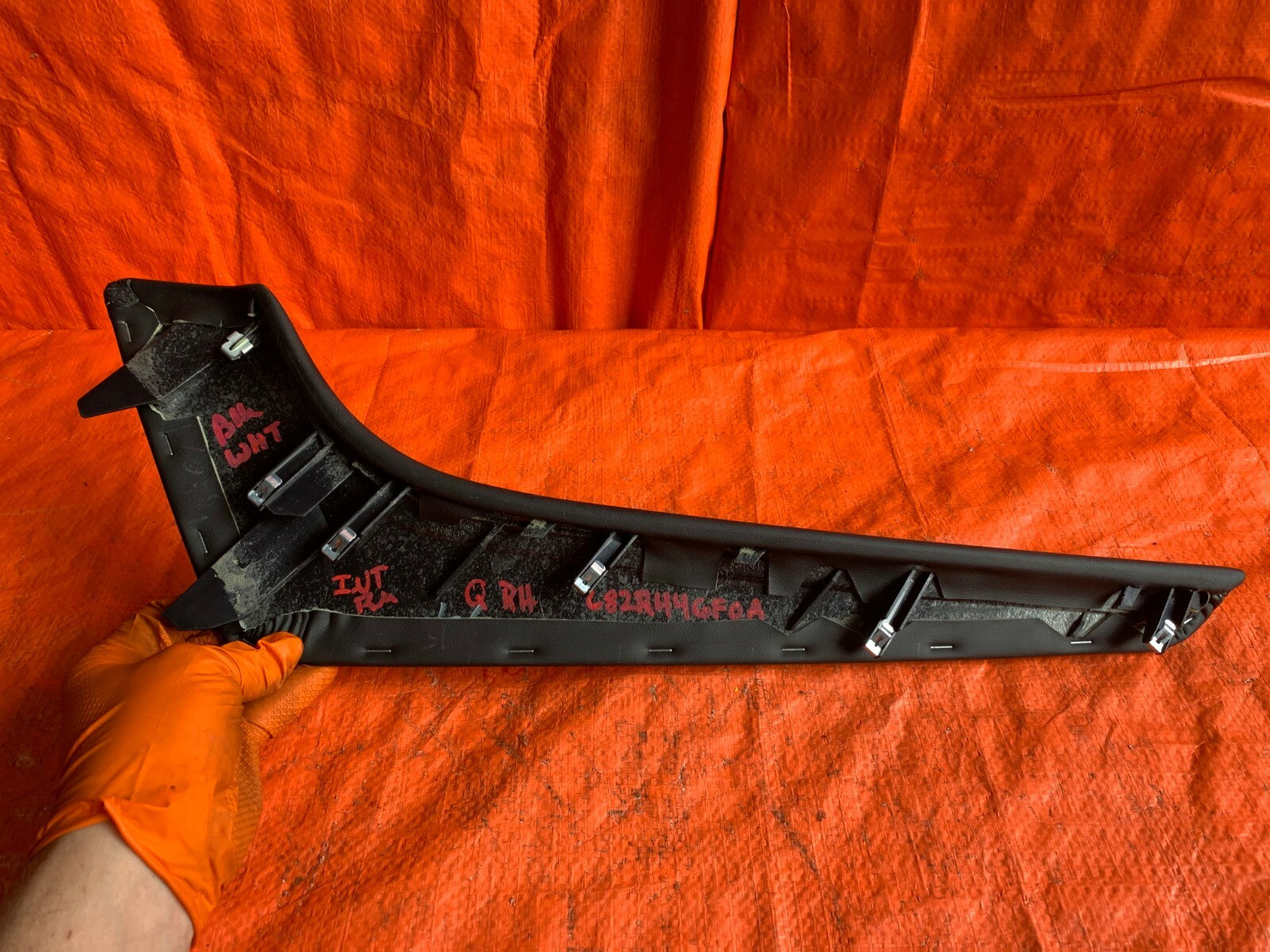 OEM 2016   2018 INFINITI Q50   CENTER CONSOLE TRIM   PASSENGER RIGHT   BLACK 6