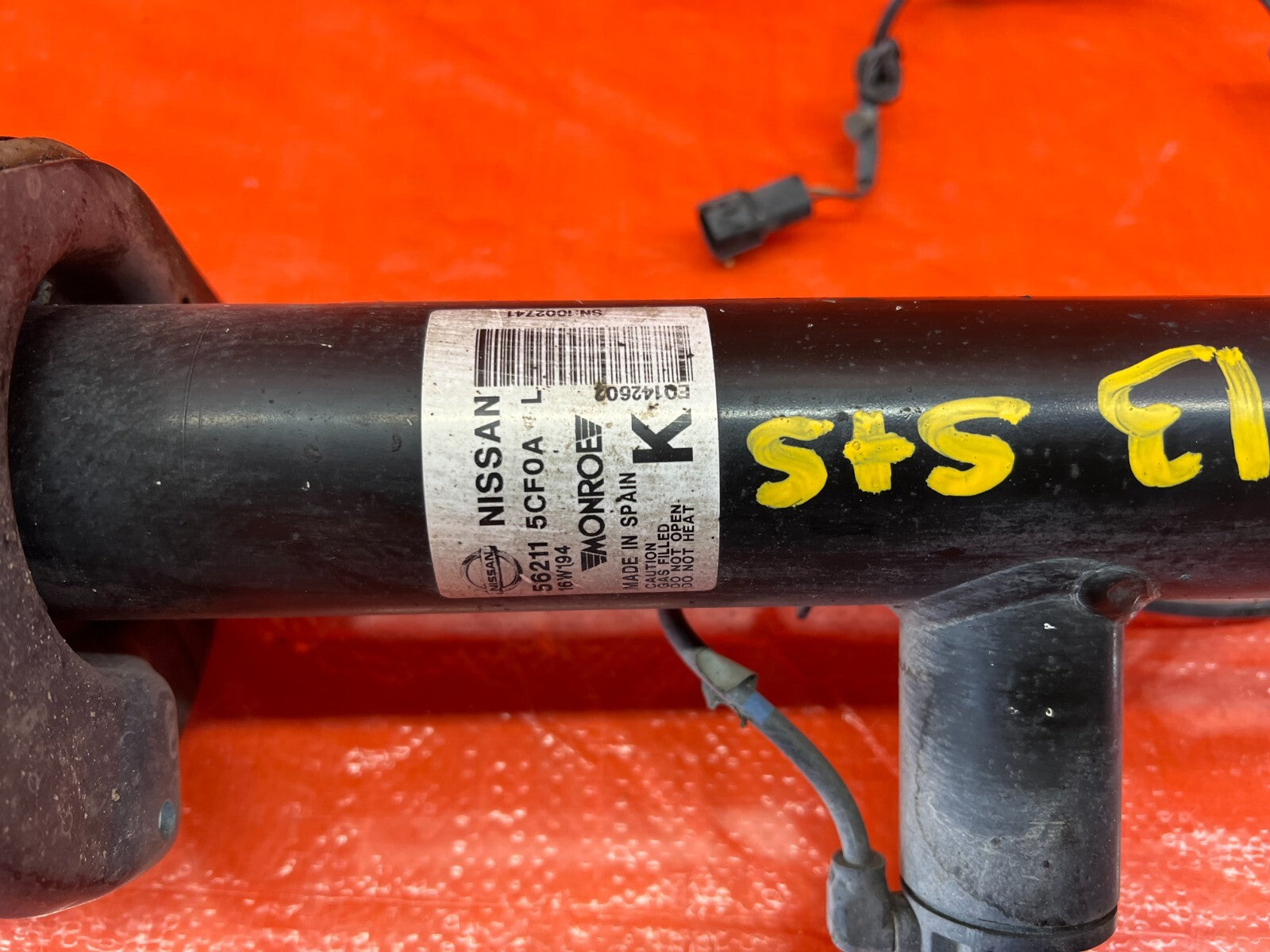 17 19 INFINITI Q50   RED SPORT   RWD SHOCK AND SPRING STRUT LEFT REAR OEM #11310