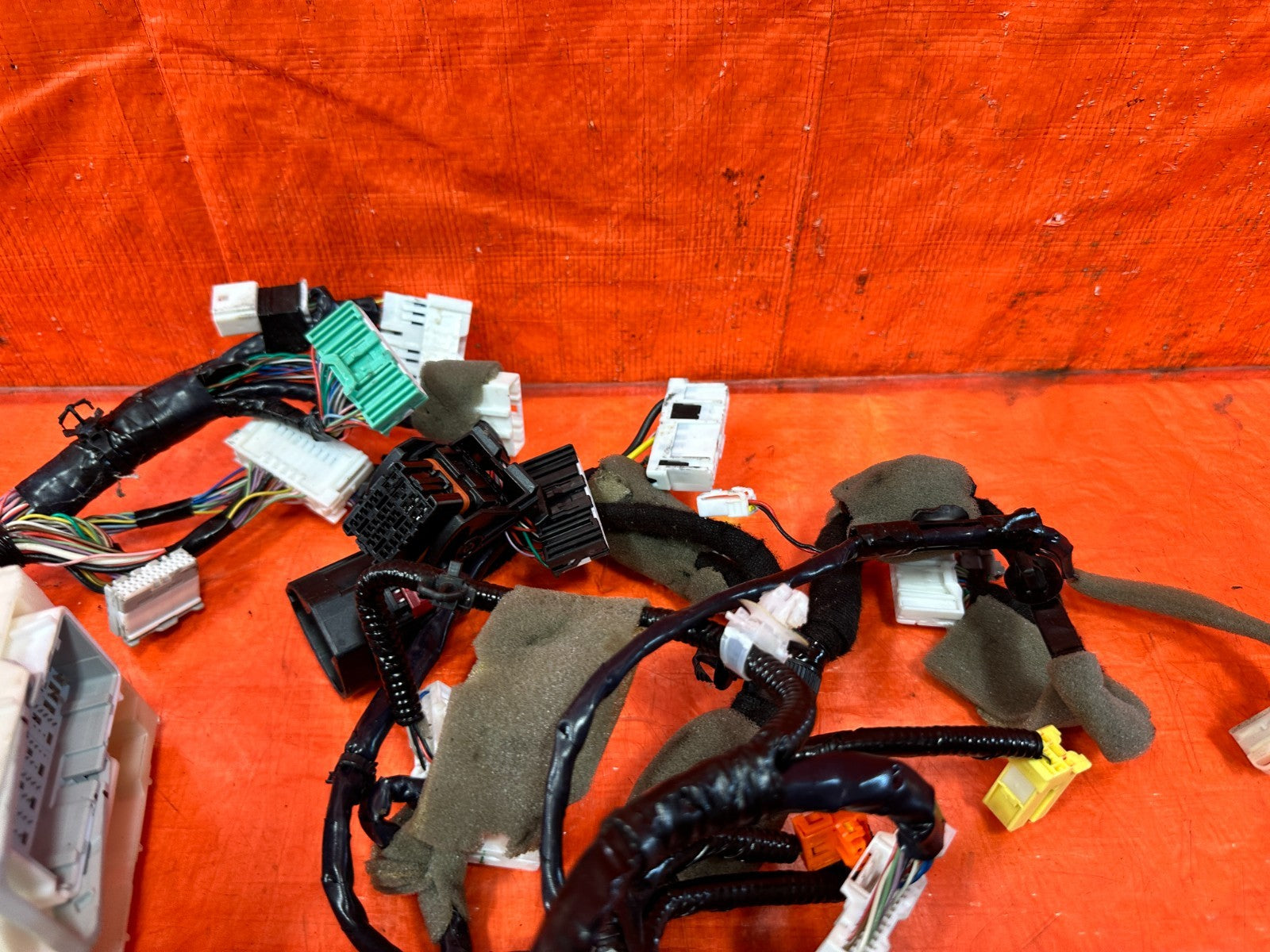 17 INFINITI Q50 RED SPORT 400 DASH BOARD CLUSTER WIRING HARNESS WIRE LOOM #2423