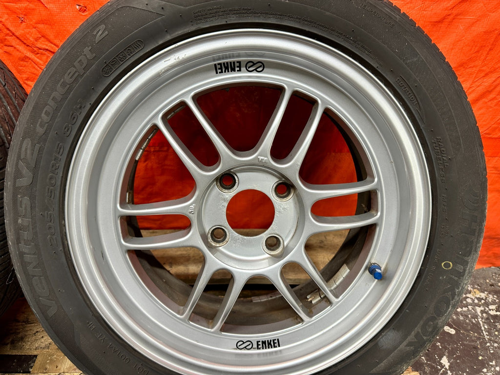 ENKEI RPF1 15x7 +41 4x100 WHEELS RIMS SET HONDA CIVIC INTEGRA MIATA CIVIC DEL SO4