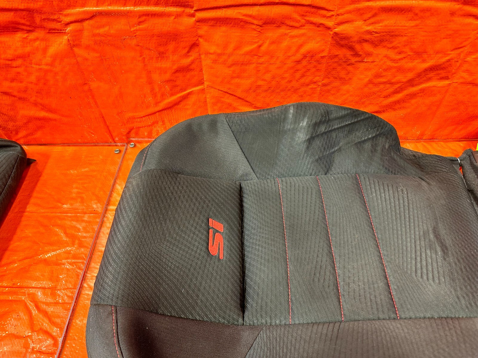 2013 13 HONDA CIVIC SI 2D COUPE DRIVER LEFT FRONT UPPER SEAT COVER SKIN OEM 2699
