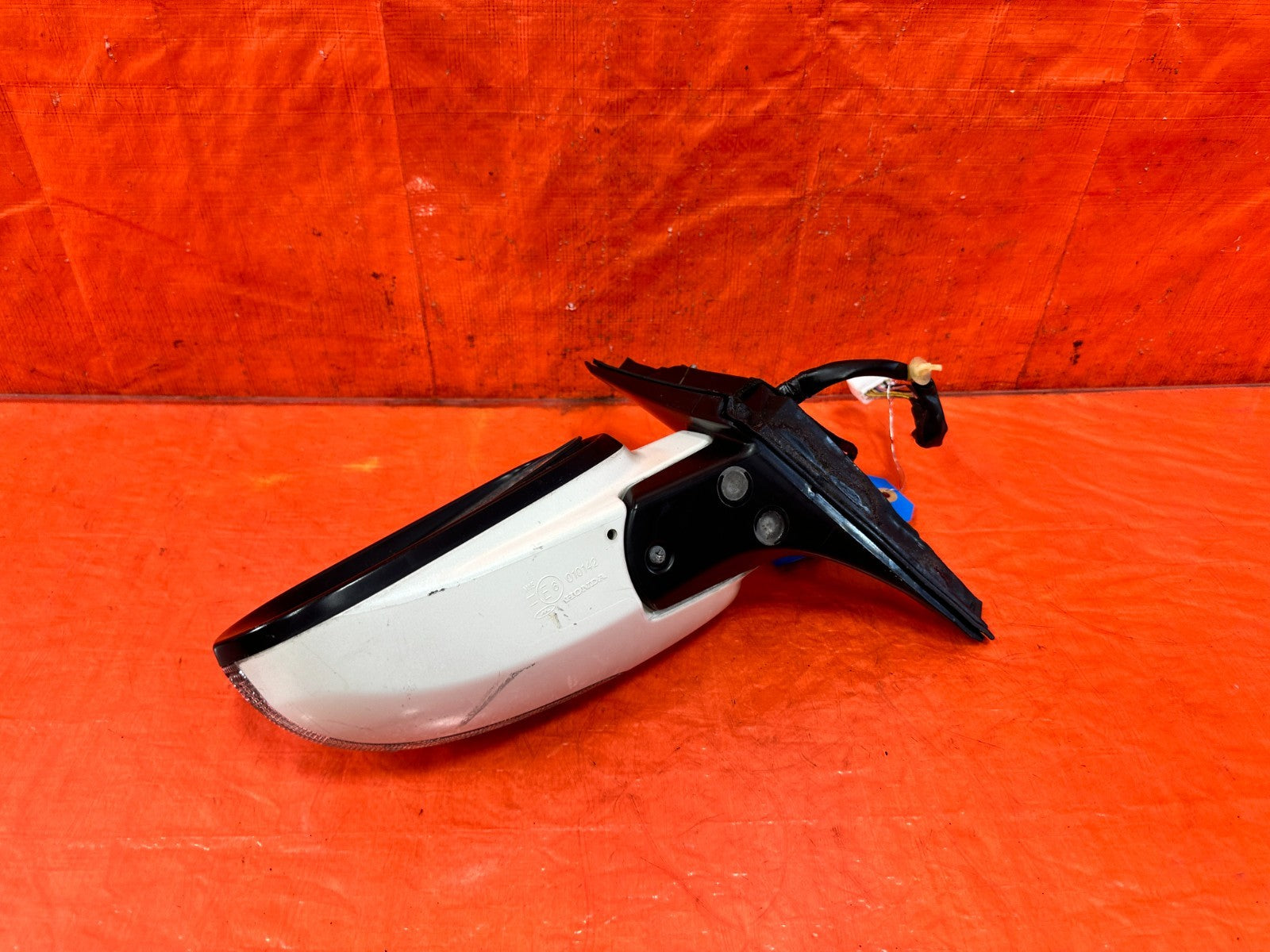 04 08 ACURA TSX   DRIVER LEFT EXTERIOR SIDE VIEW MIRROR WHITE COLOR OE OEM #3042
