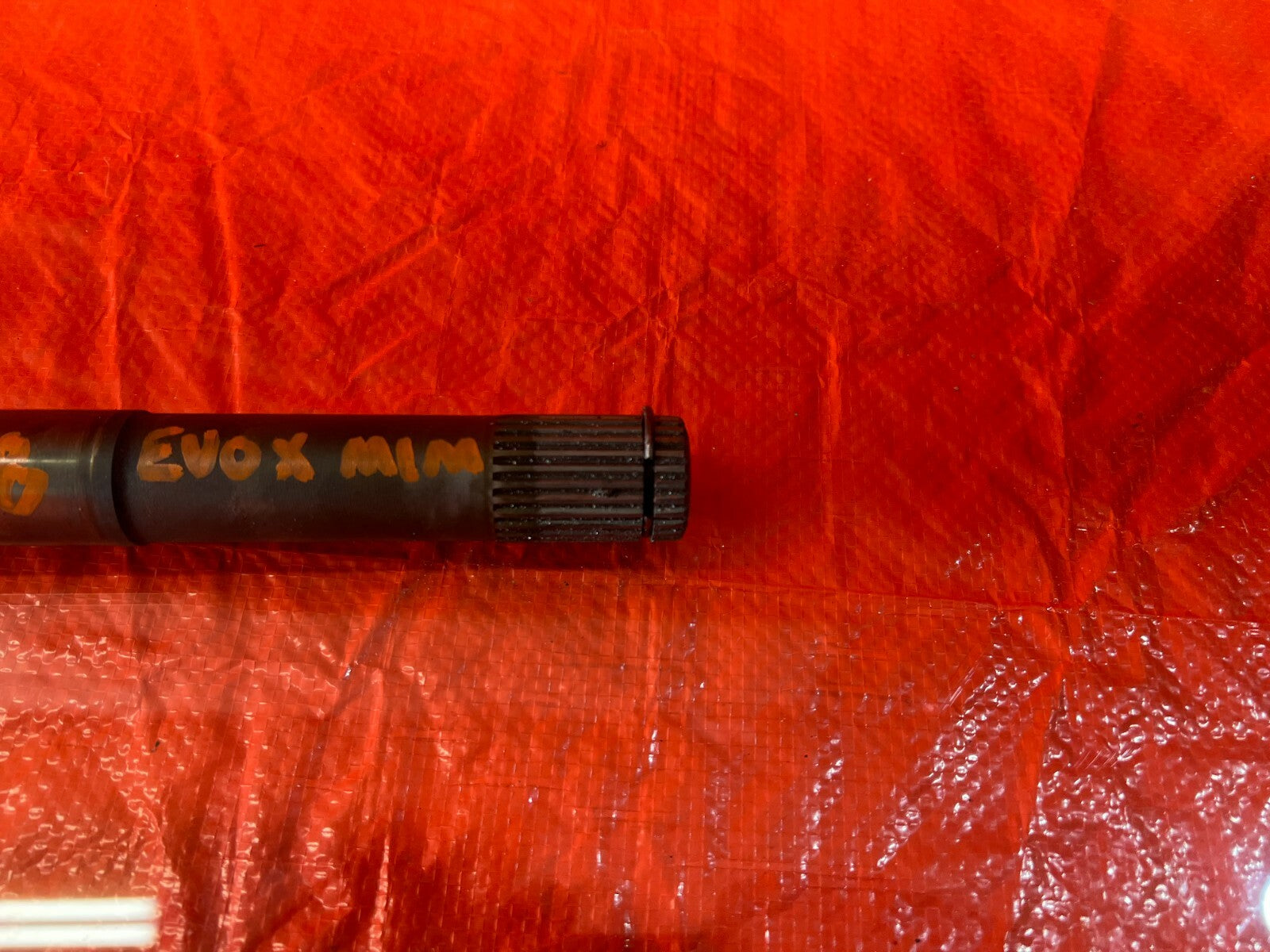08 15 LANCER EVOLUTION X EVO 10   INTERMEDIATE MID HALF JACK SHAFT   SMALLER OEM3