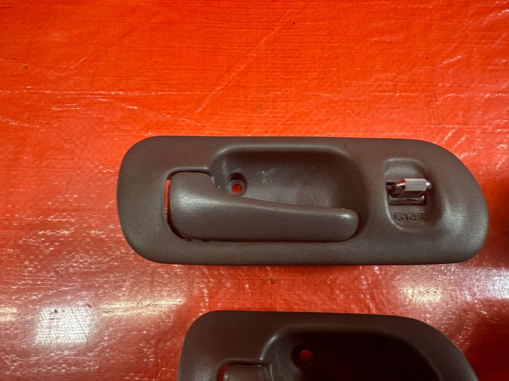 96 00 HONDA CIVIC SEDAN INTERIOR DOOR HANDLE SET LEFT RIGHT FRONT REAR GRAY OEM15