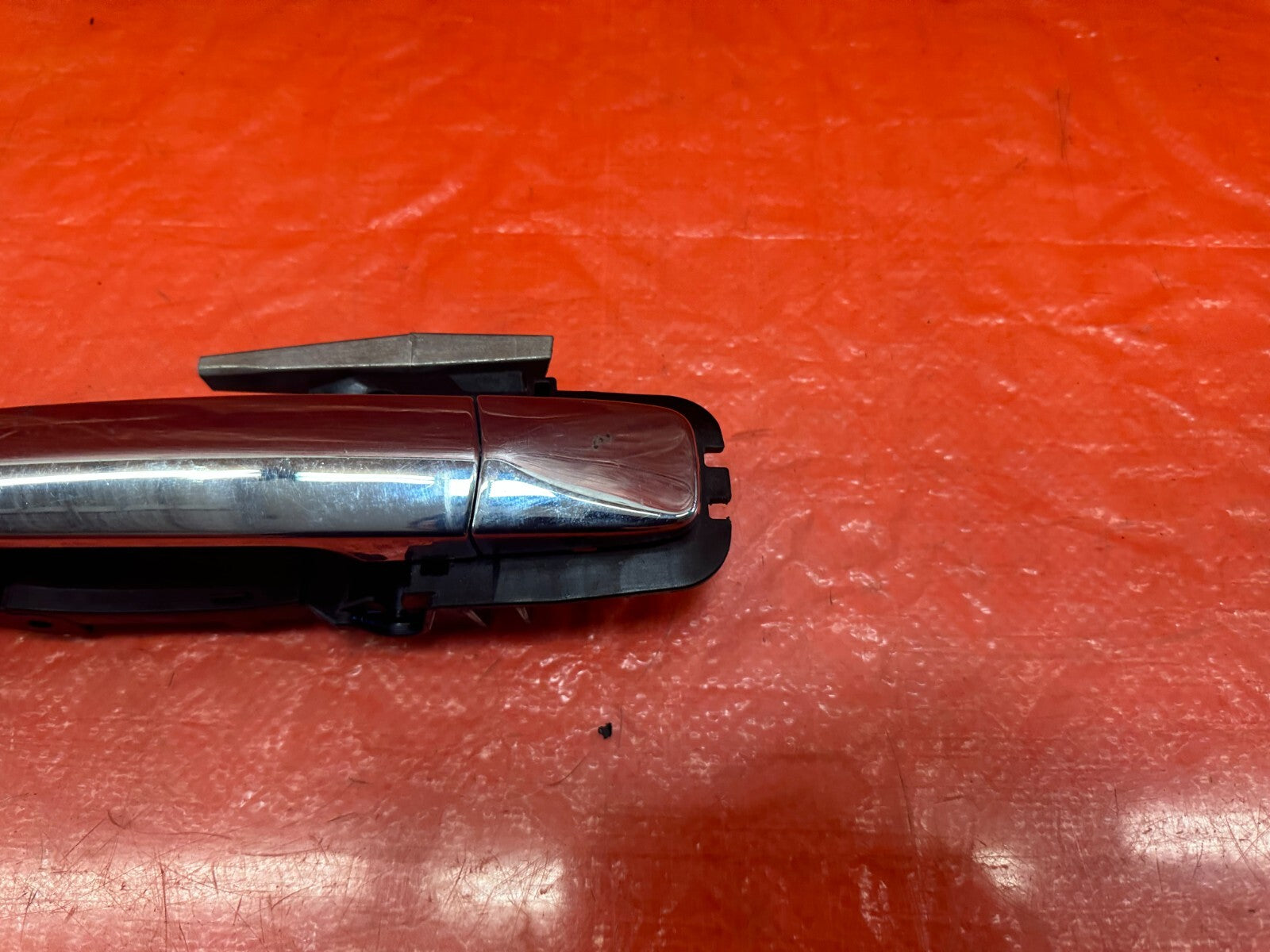 14 20 INFINITI Q50 DRIVER LEFT REAR EXTERIOR DOOR HANDLE W/ CAP AND BASE OEM 1314