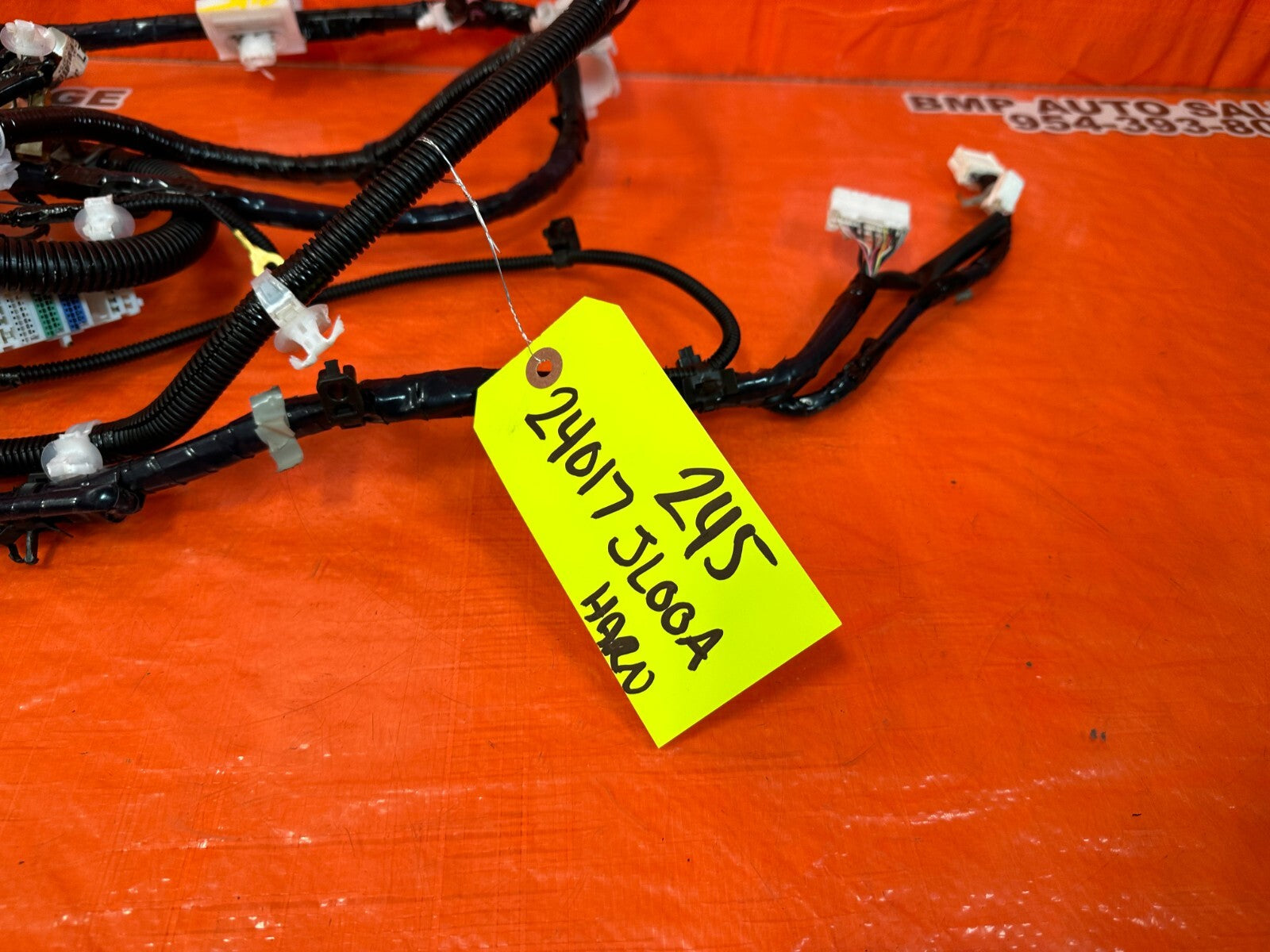 2008 08 INFINITI G37 2D COUPE   BASE   SUB WIRE HARNESS WIRING LOOM   OEM #2454