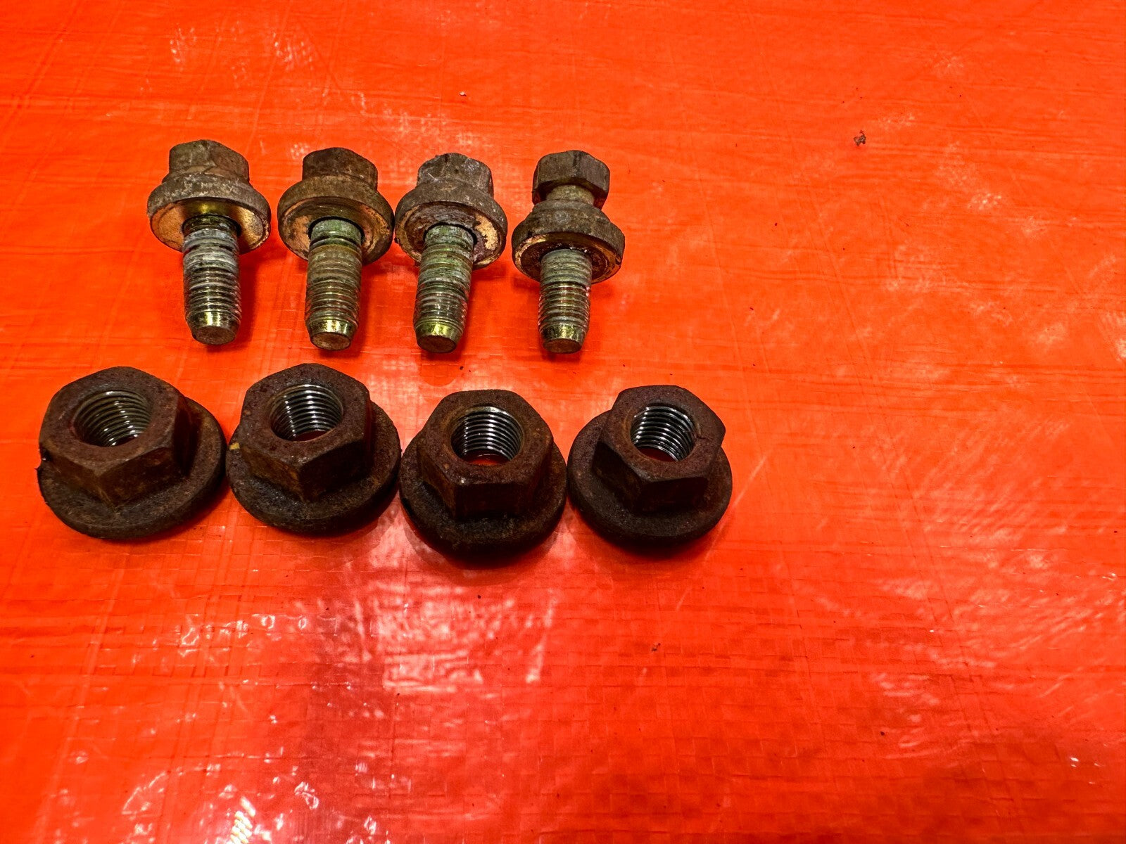 90 93 MAZDA MX 5 MIATA   FRONT SUBFRAME CROSSMEMBER BOLTS HARDWARE   OEM #2674