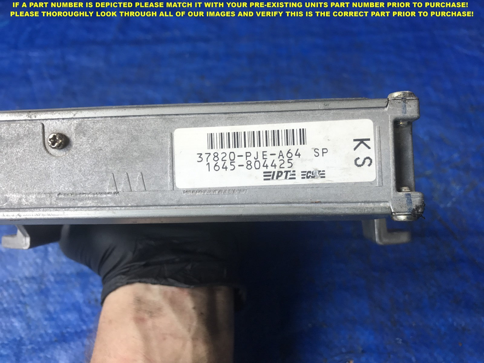 OEM 2003 03 ACURA TL ENGINE COMPUTER ECU ECM EBX   37820 PJE A64 1