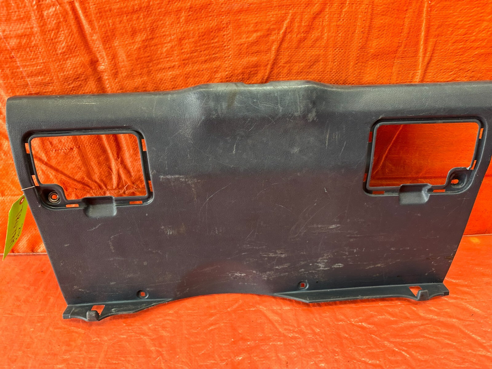 1989 89 HONDA CRX DX HF   REAR TRUNK LATCH TRIM PLASTIC PANEL LINER   OEM #2433