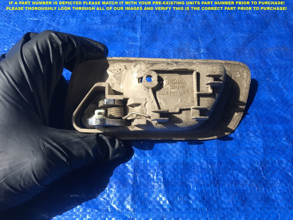OEM 1998 1999 2000 HONDA ACCORD SEDAN PASSENGER REAR RIGHT INTERIOR DOOR HANDLE1