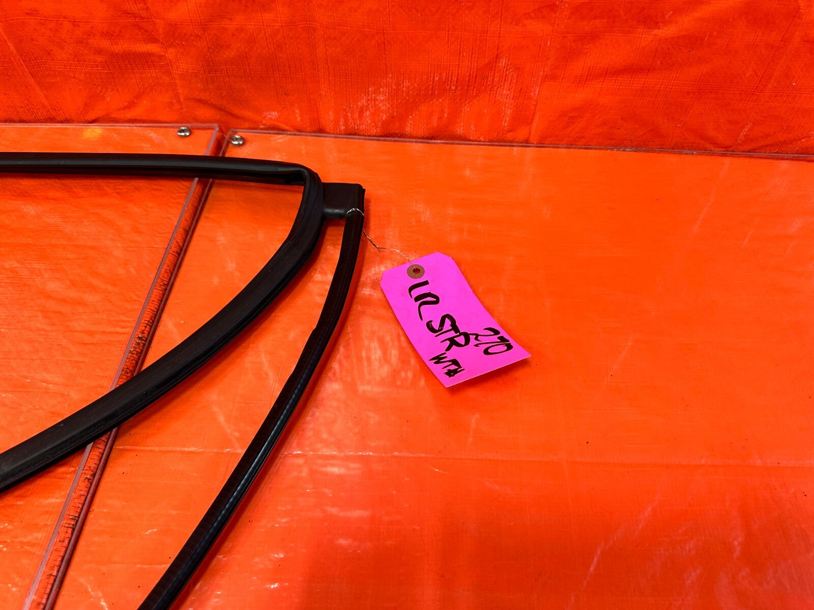 06 11 CIVIC 4D SEDAN DRIVER LEFT REAR DOOR WEATHER STRIP TRIM SEAL GASKET #2702
