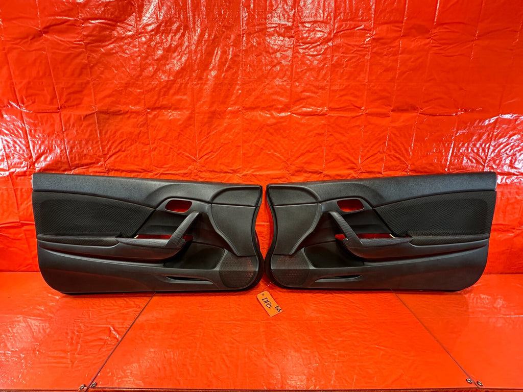 2013 13 HONDA CIVIC SI 2D COUPE   LEFT AND RIGHT DOOR PANELS DOOR PANEL SET #2654