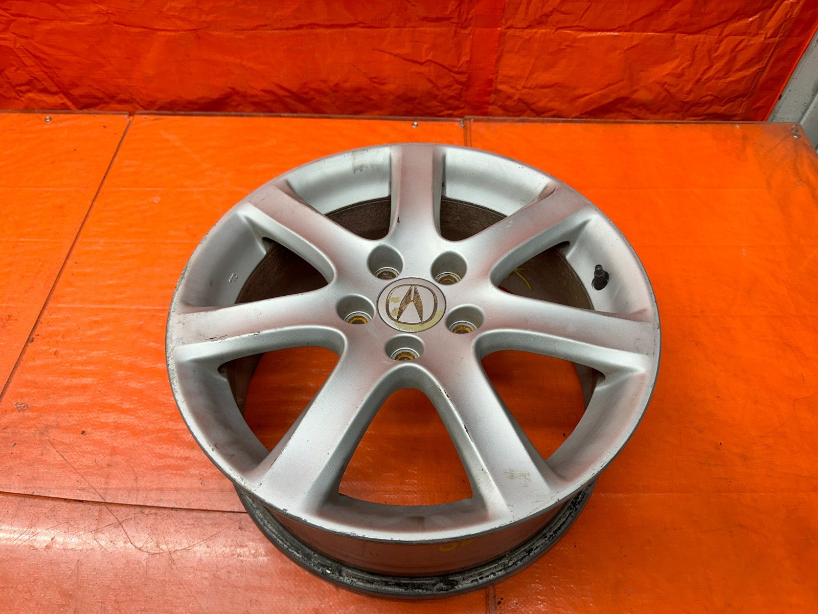 04 08 ACURA TSX 2.4L 17 INCH 7 SPOKE ALLOY WHEEL RIM 17x7 5x114.3 OEM FACTORY  10