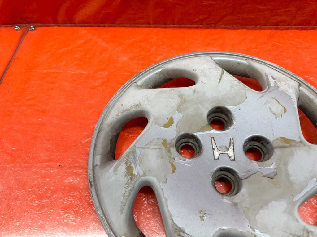 92 93 HONDA CIVIC SI & EX 7 SPOKE PLASTIC FACTORY HUB CAP WHEEL COVER OEM 199 27
