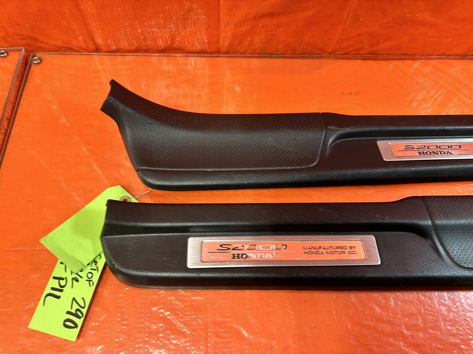 00 09 HONDA S2000   LEFT AND RIGHT FLOOR PILLARS SCUFF PLATE SET   OEM #2904