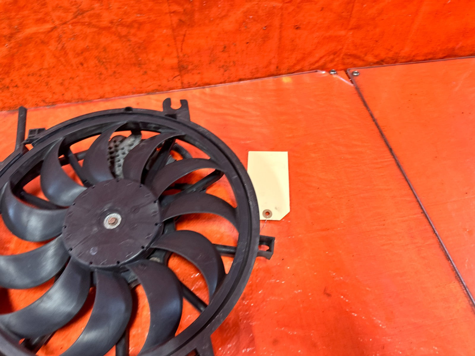08 15 INFINITI G37 Q60 3.7L RADIATOR COOLING FANS SHROUD WITH MODULE #32914