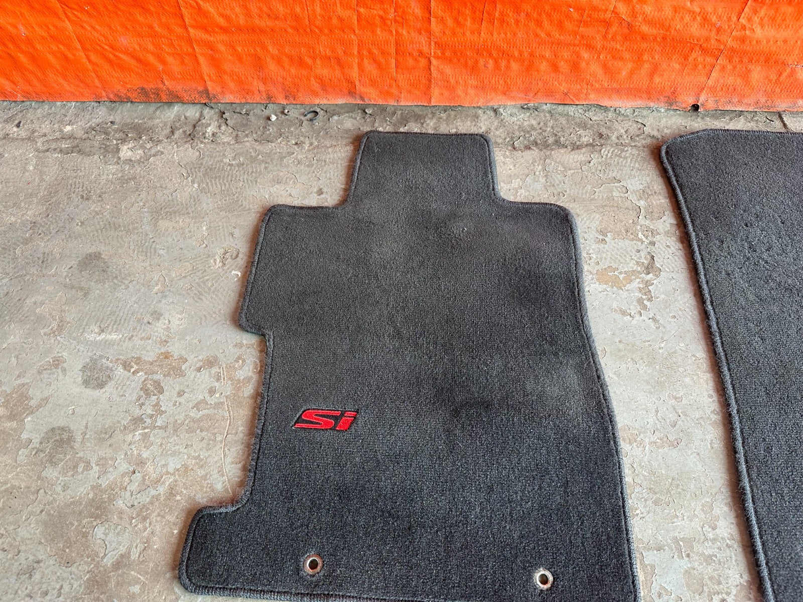 06 11 HONDA CIVIC SI 2D COUPE FLOOR MAT SET BLACK LEFT RIGHT FRONT REAR OEM #2371