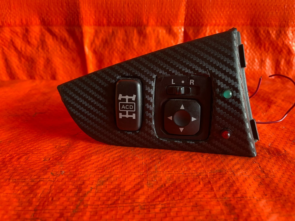03 06 LANCER EVOLUTION VIII 8 IX 9   ACD & POWER MIRROR SWITCH SET W/ BEZEL OEM4