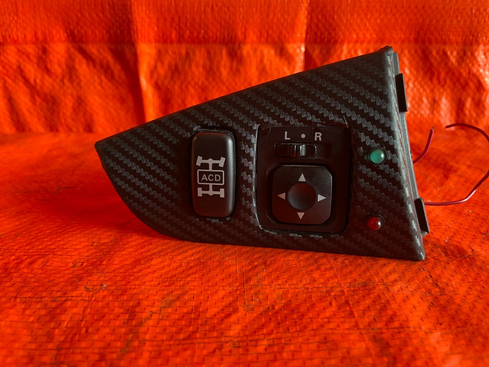 03 06 LANCER EVOLUTION VIII 8 IX 9   ACD & POWER MIRROR SWITCH SET W/ BEZEL OEM4
