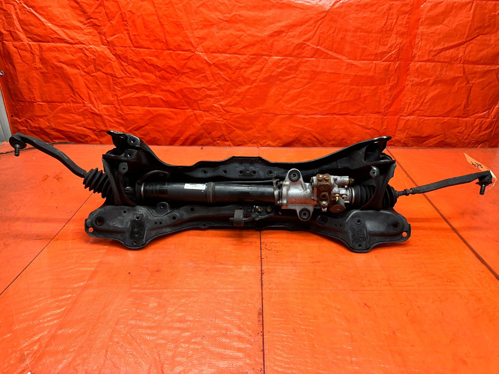92 96 HONDA PRELUDE FRONT SUBFRAME REAR HALF W/ STEERING RACK  AS WELL OEM #3329