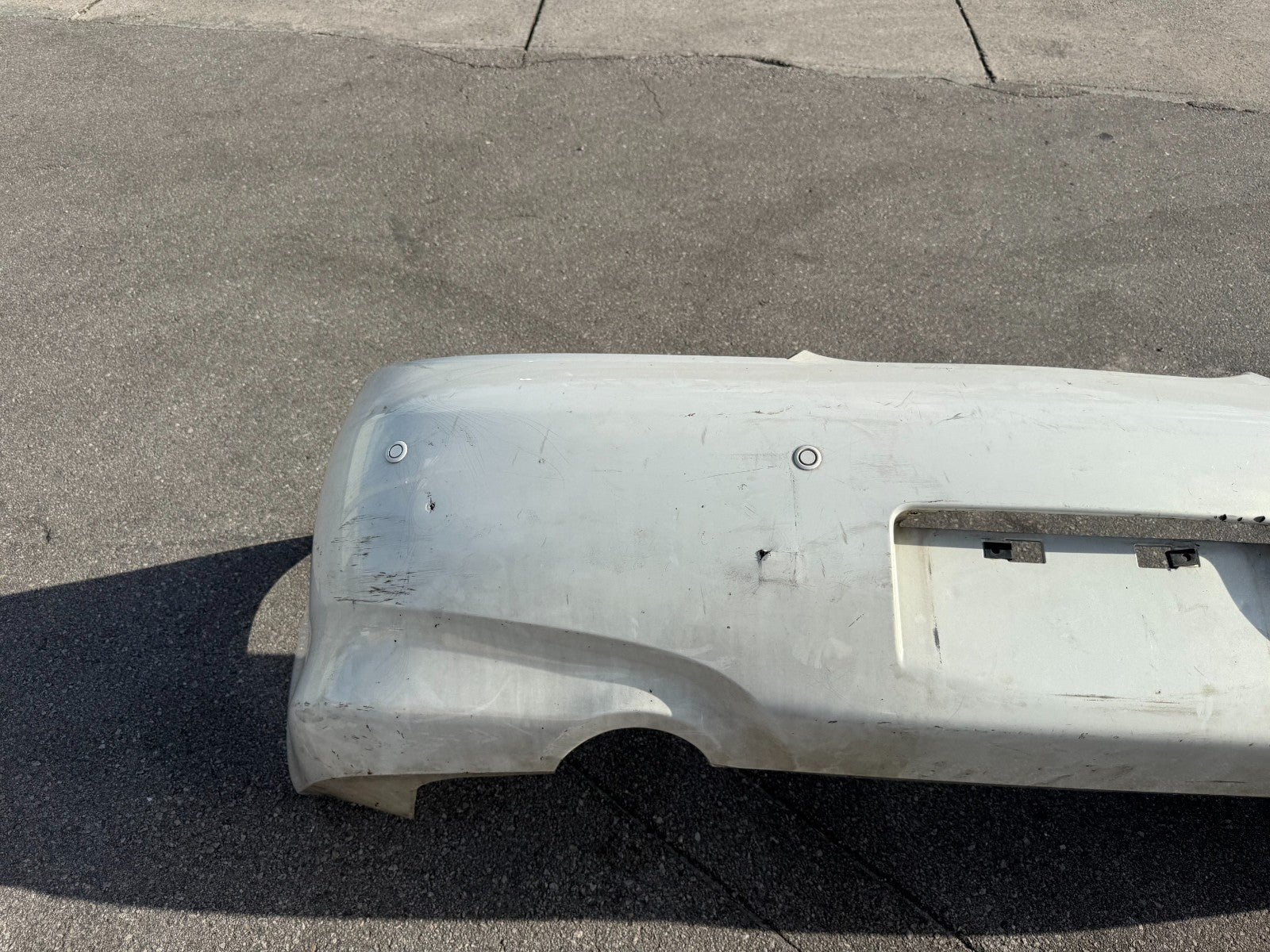 09 15 INFINITI G37 Q60 CONVERTIBLE REAR BUMPER COVER WITH SENSORS OEM #3299