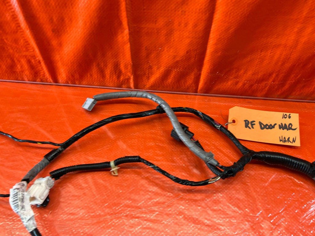 06 08 ACURA TL   DOOR WIRING HARNESS WIRE LOOM   PASSENGER RIGHT FRONT   OEM 1068