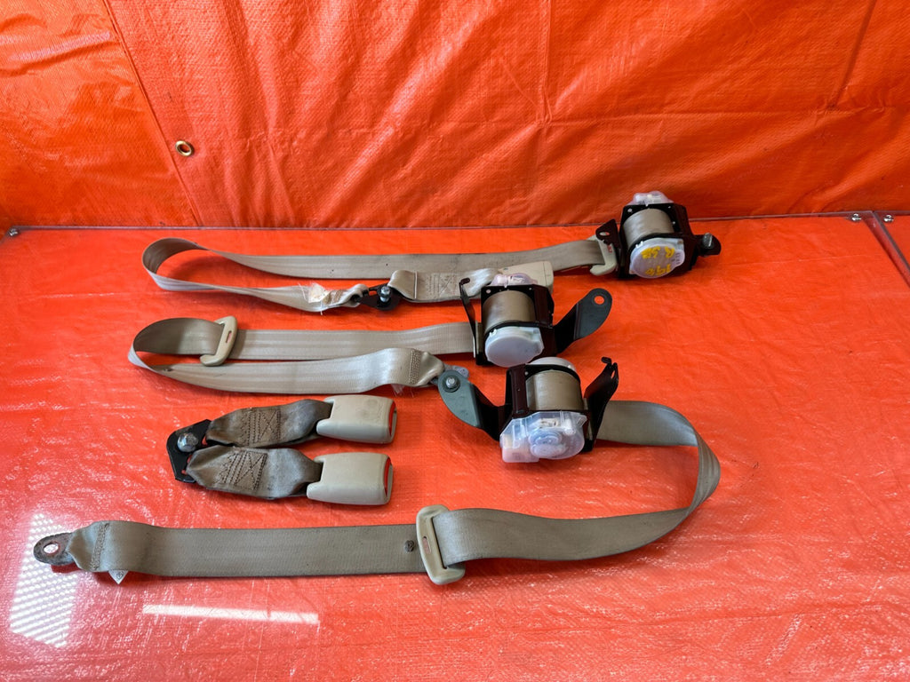 04 08 ACURA TSX   REAR SEAT BELT SET   LEFT & RIGHT SEAT BELTS   TAN   OEM #19611
