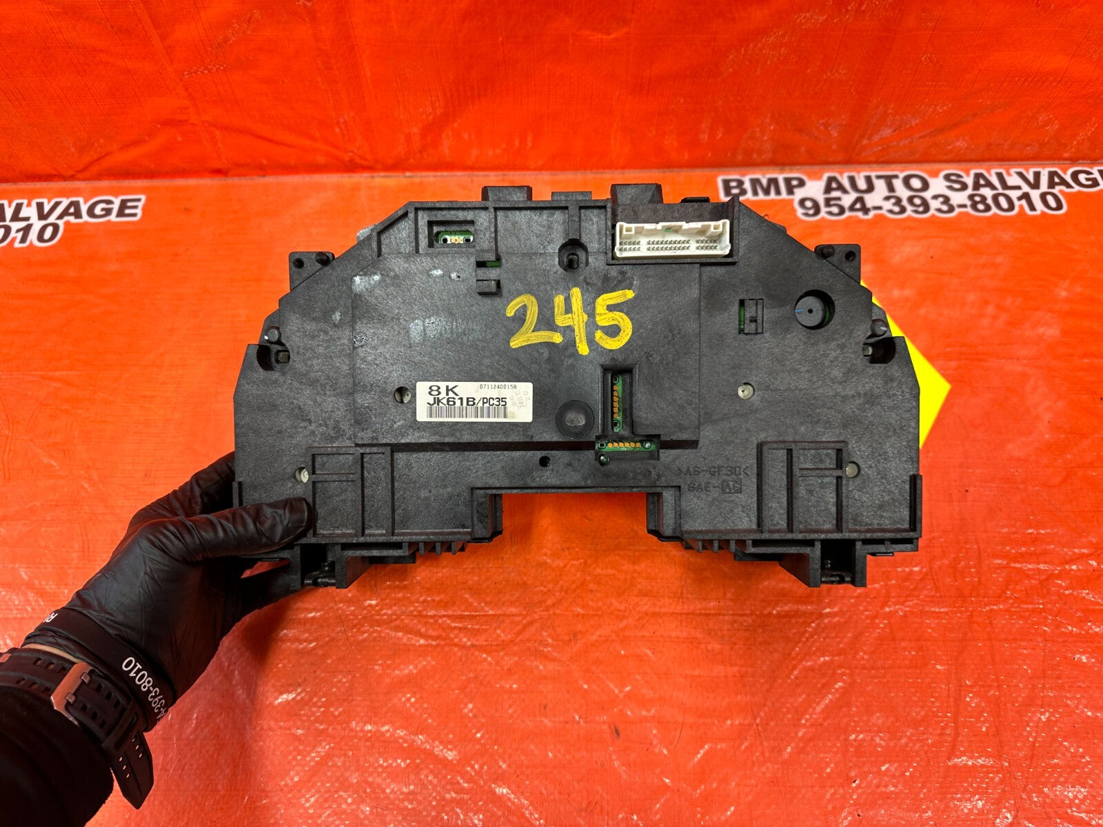 2008 INFINTI G37 COUPE S SPORT 6 SPEED MANUAL   INSTRUMENT GAUGE CLUSTER OEM 24511