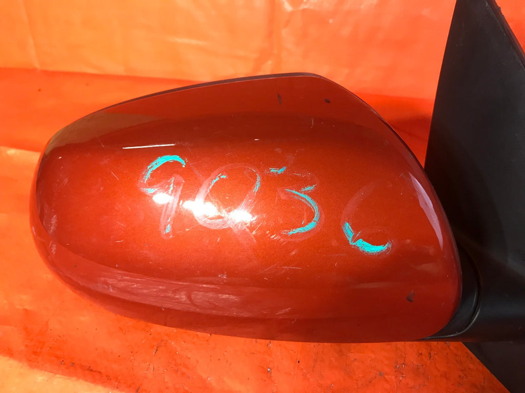 OEM 2010 10 HYUNDAI ACCENT PASSENGER RIGHT SIDE VIEW MIRROR   ORANGE E13 0274272