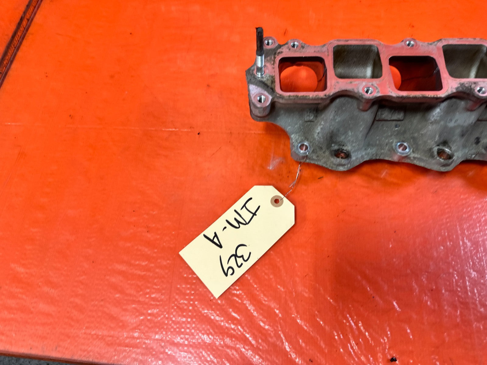 08 15 INFINITI G37 Q60 3.7L VQ37 UPPER ALUMINUM INTAKE MANIFOLD PLENUM #3295