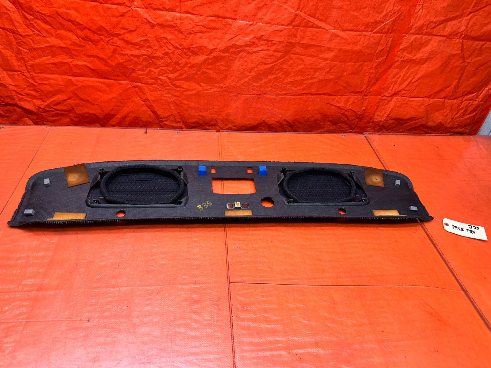 97 01 HONDA PRELUDE 2.2L REAR SPEAKER TRAY DECK COVER TRIM PANEL OEM #33511