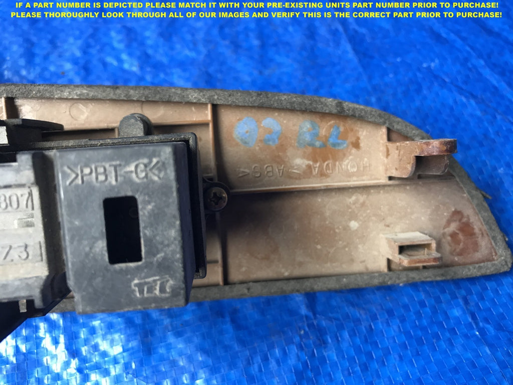 OEM 1999 2000 2001 2002 ACURA RL DRIVER LEFT REAR WINDOW SWITCH      2