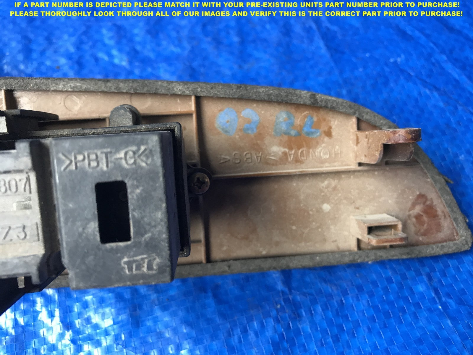 OEM 1999 2000 2001 2002 ACURA RL DRIVER LEFT REAR WINDOW SWITCH      2