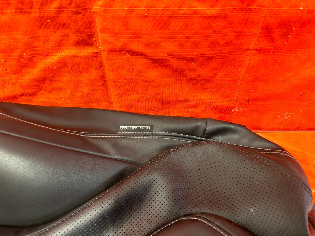 17 20 INFINITI Q60   PASSENGER RIGHT FRONT UPPER SEAT SKIN LEATHER WRAP OEM 2898