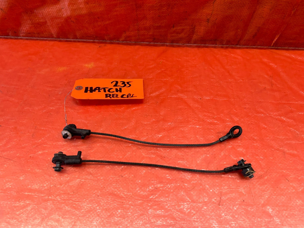 92 95 HONDA CIVIC HATCHBACK   LEFT & RIGHT TAILGATE SUPPORT CABLES   OEM #2351