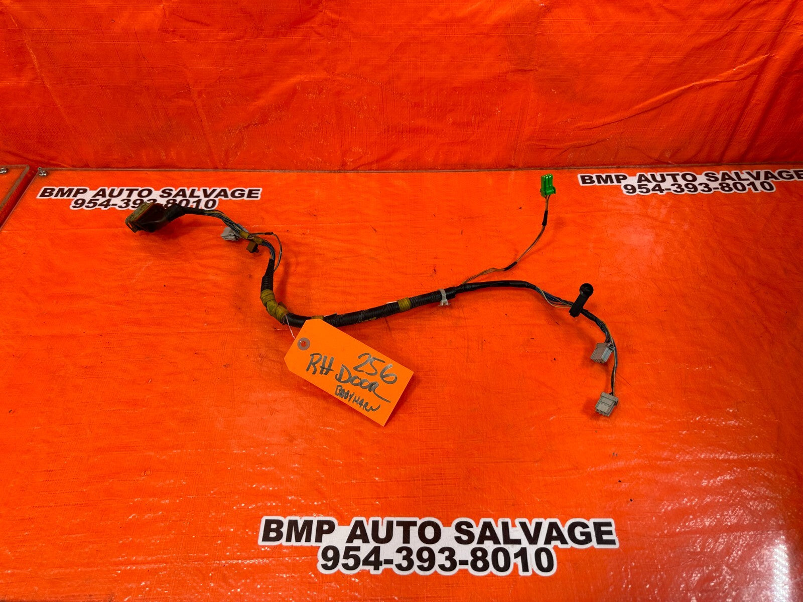 93 94 HONDA DEL SOL SI   RIGHT FRONT DOOR WIRING HARNESS WIRE LOOM OEM 2560